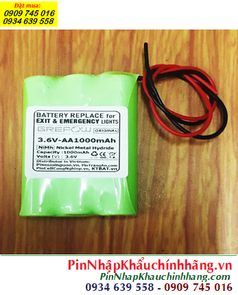 Pin đèn Exit thoát hiểm 3.6v-AA1000mAh, Pin đèn Sự cố khẩn cấp 3.6v-AA1000mAh, Pin 3.6v-AA1000mAh